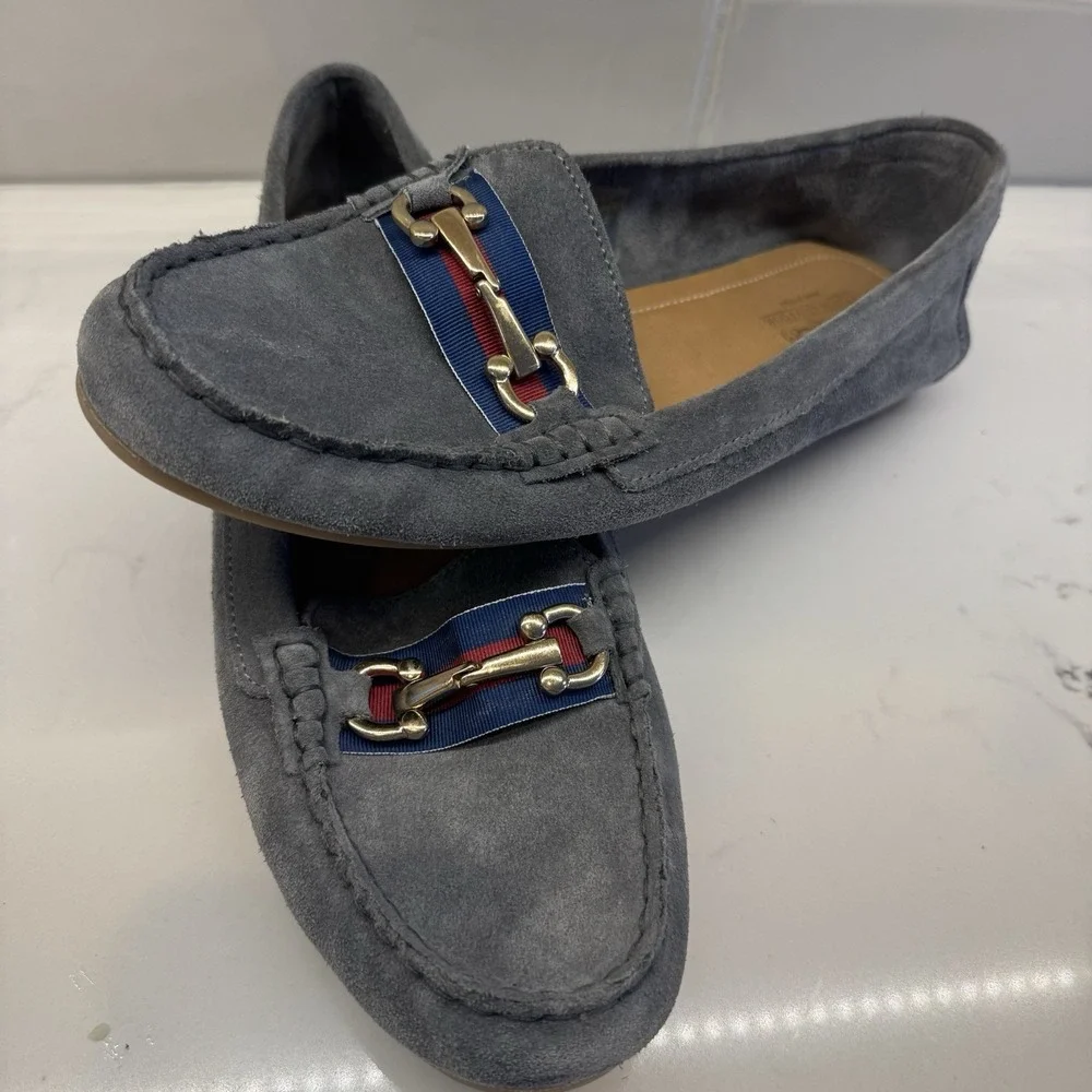 Coach And Four Romeo Driving Loafer  Gray‎  Leather  Size 9M